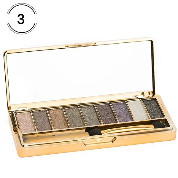 9 Colors Diamond Bright Eyeshadow Nude Smoky Palette Cosmetics Set