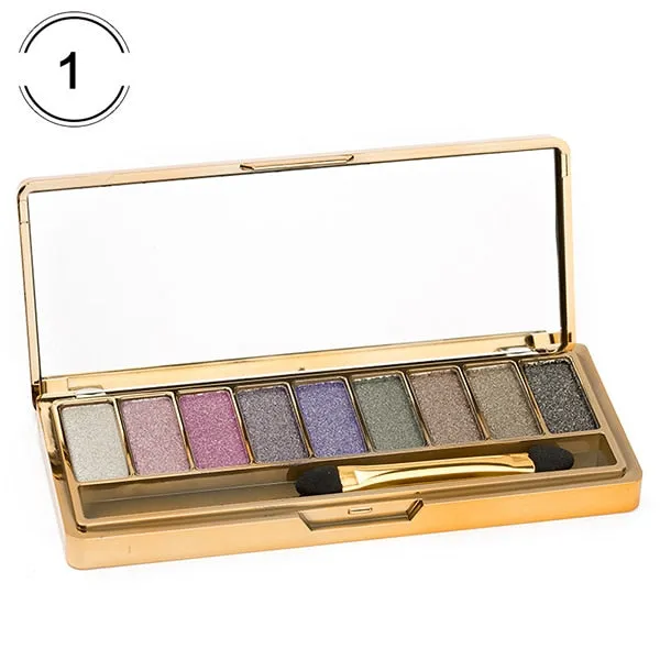 9 Colors Diamond Bright Eyeshadow Nude Smoky Palette Cosmetics Set