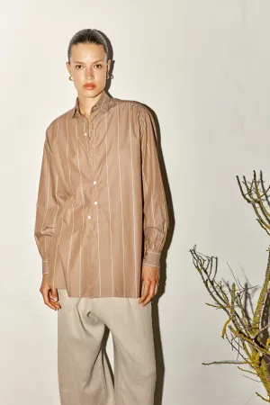 Almond Striped Paul Shirt