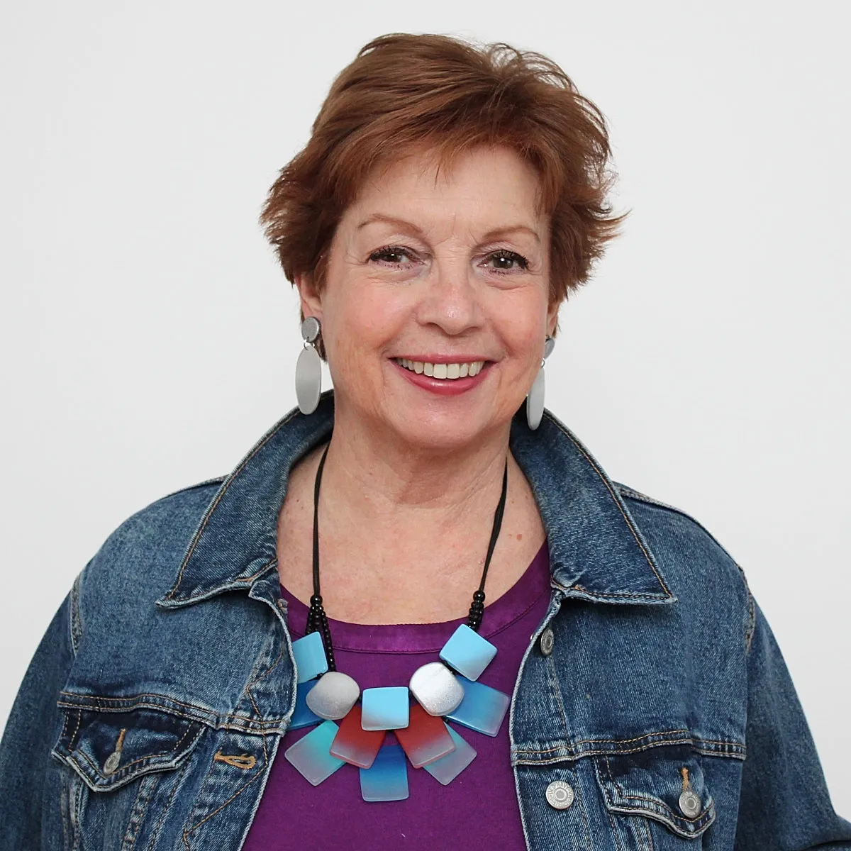 Blue Harmony Ombre Triple Strand Necklace