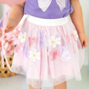 Bunny Bow Sequin Easter Tutu - Girls Clothes