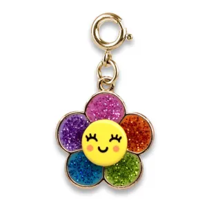 CHARM IT! Gold Glitter Happy Flower Char
