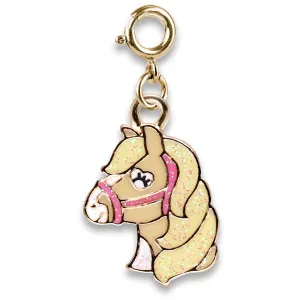 CHARM IT! Gold Glitter Horse Charm