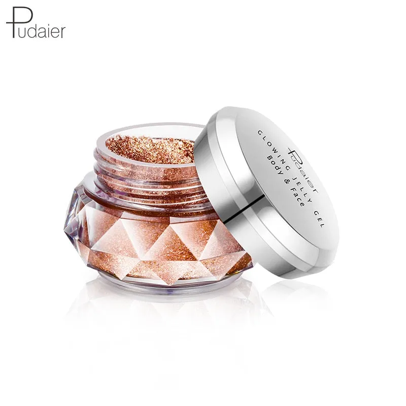 Face Highlighter Jelly Gel Mermaid Eyeshadow Glow Body Glitter