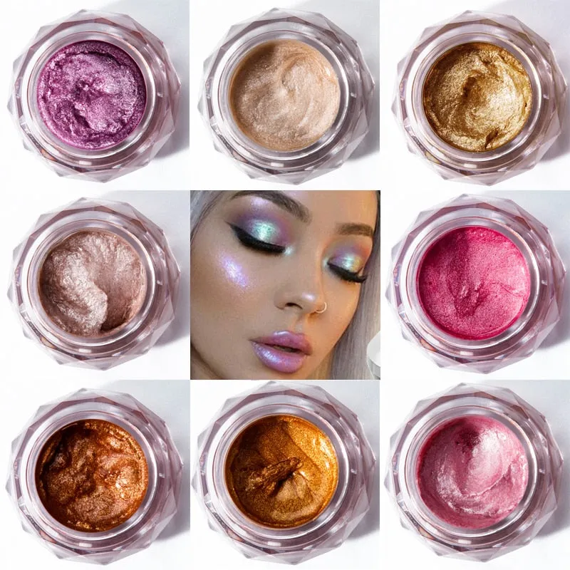 Face Highlighter Jelly Gel Mermaid Eyeshadow Glow Body Glitter