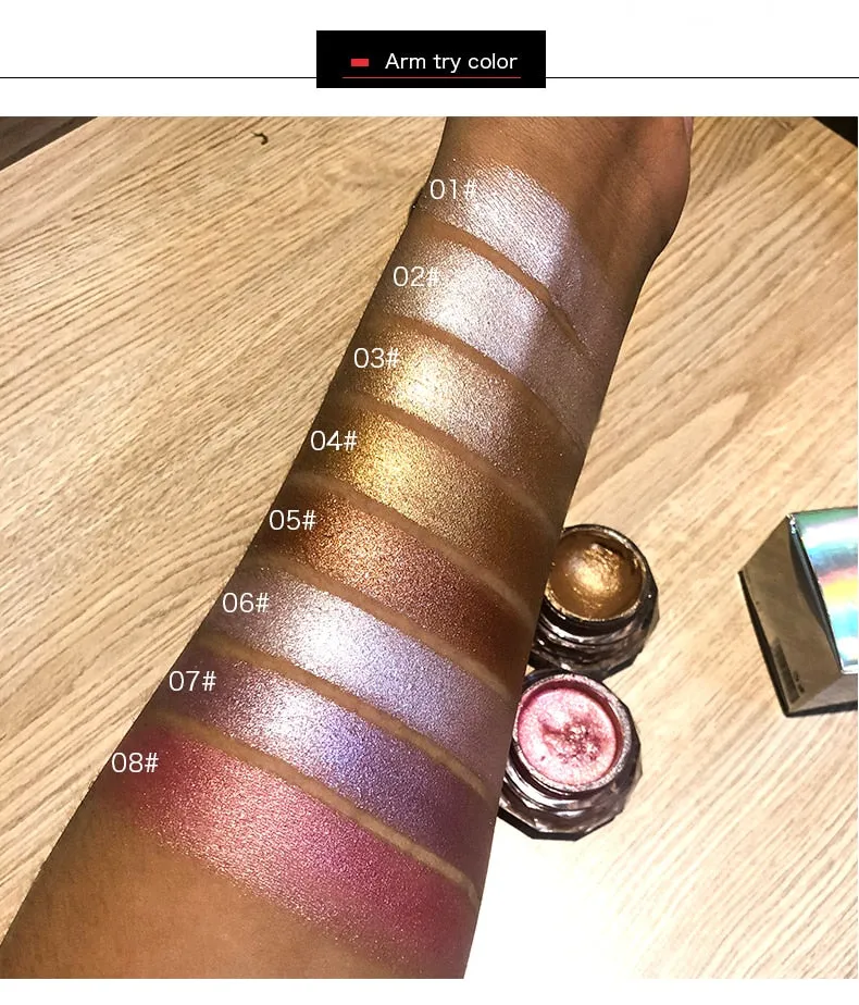 Face Highlighter Jelly Gel Mermaid Eyeshadow Glow Body Glitter