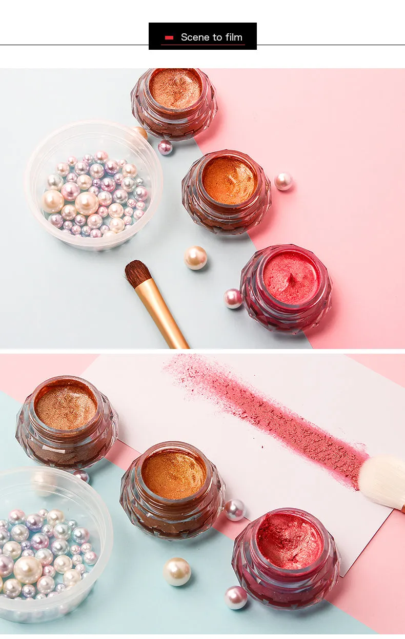 Face Highlighter Jelly Gel Mermaid Eyeshadow Glow Body Glitter