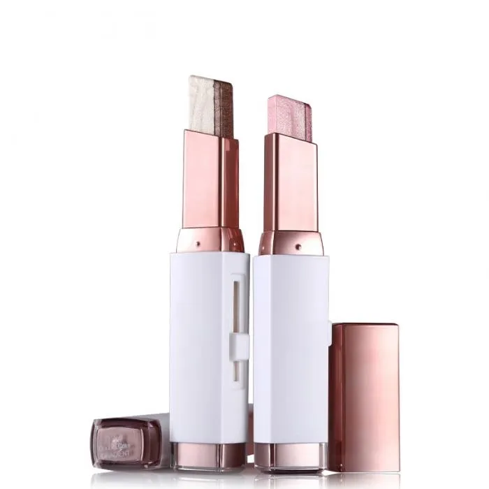 Fashion Eye Shadow Stick Double Color Eyes Makeup Cream Natural  Shimmer Glitter