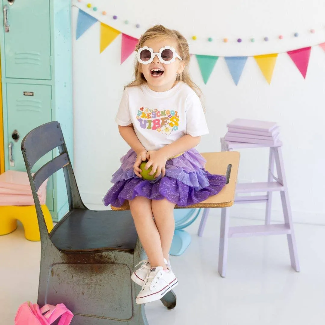Lavender Petal Girls Tutu Skirt