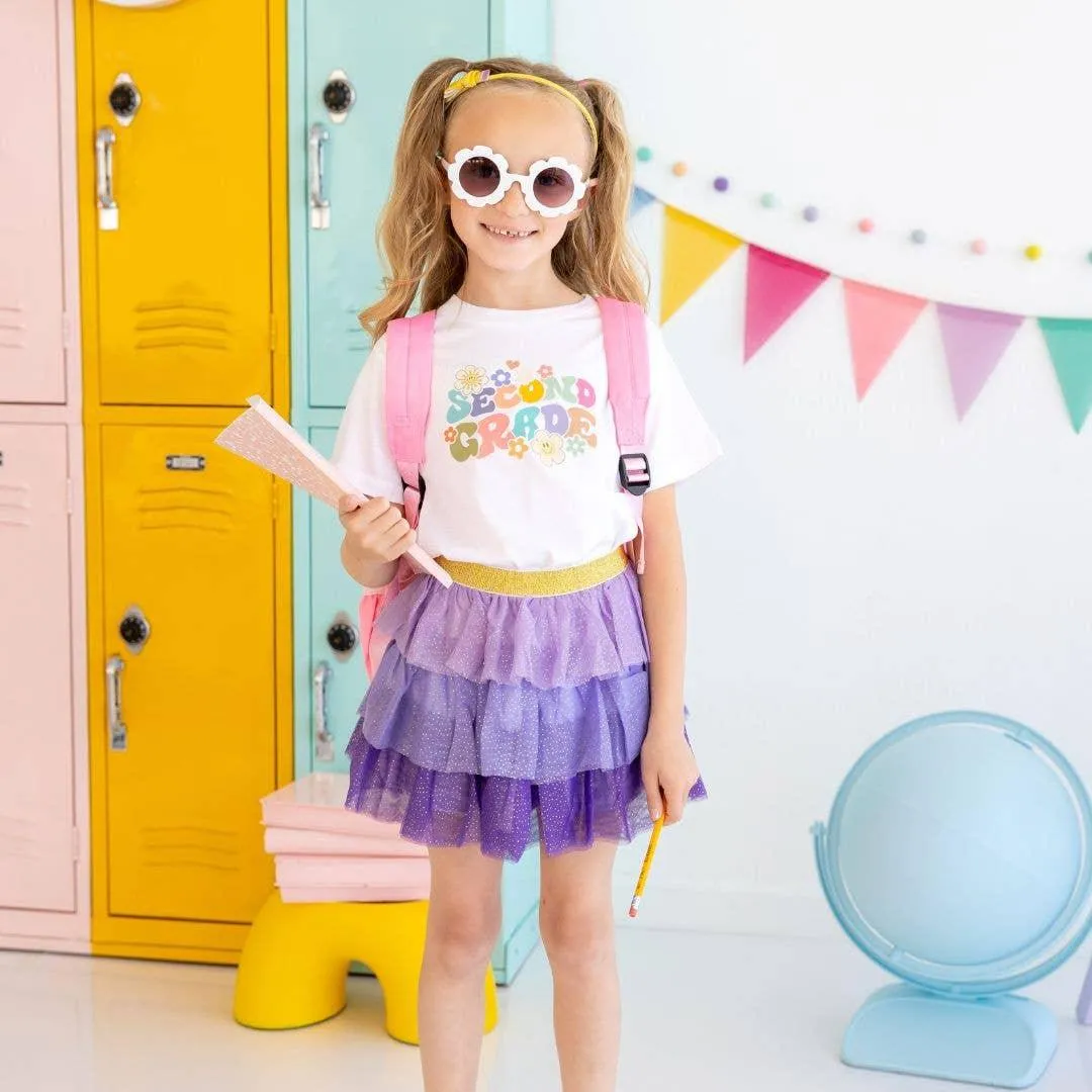 Lavender Petal Girls Tutu Skirt
