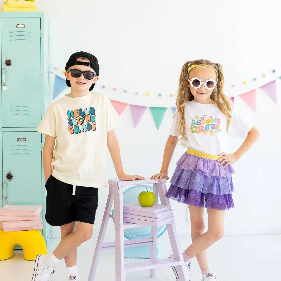 Lavender Petal Girls Tutu Skirt