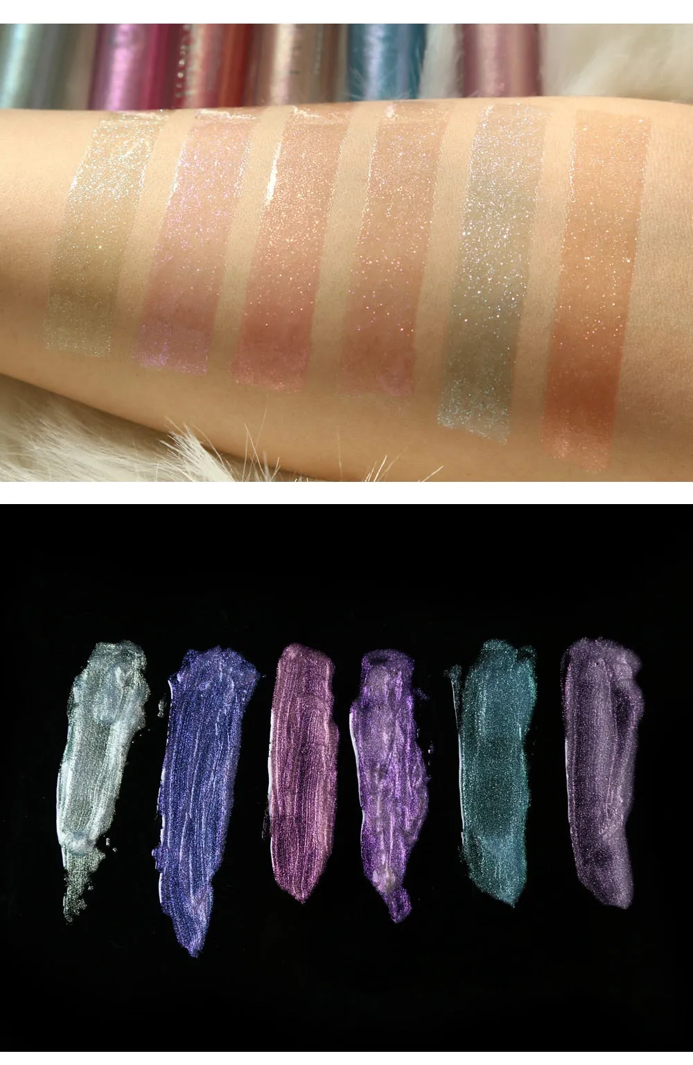 Liquid Crystal Glow Mermaid Glitter Lip Gloss Highlighter Eyeshadow