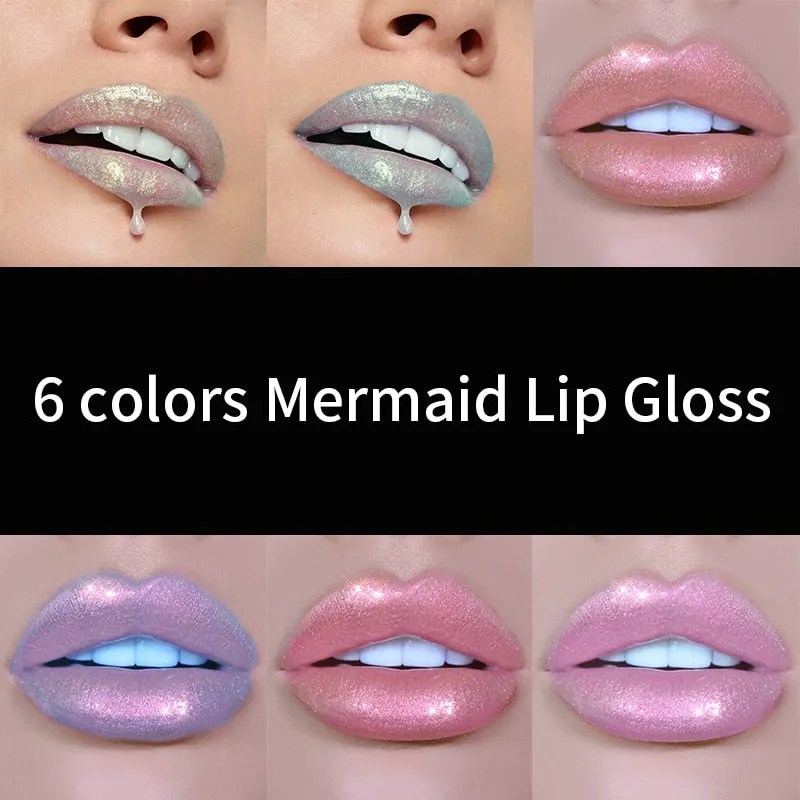 Liquid Crystal Glow Mermaid Glitter Lip Gloss Highlighter Eyeshadow