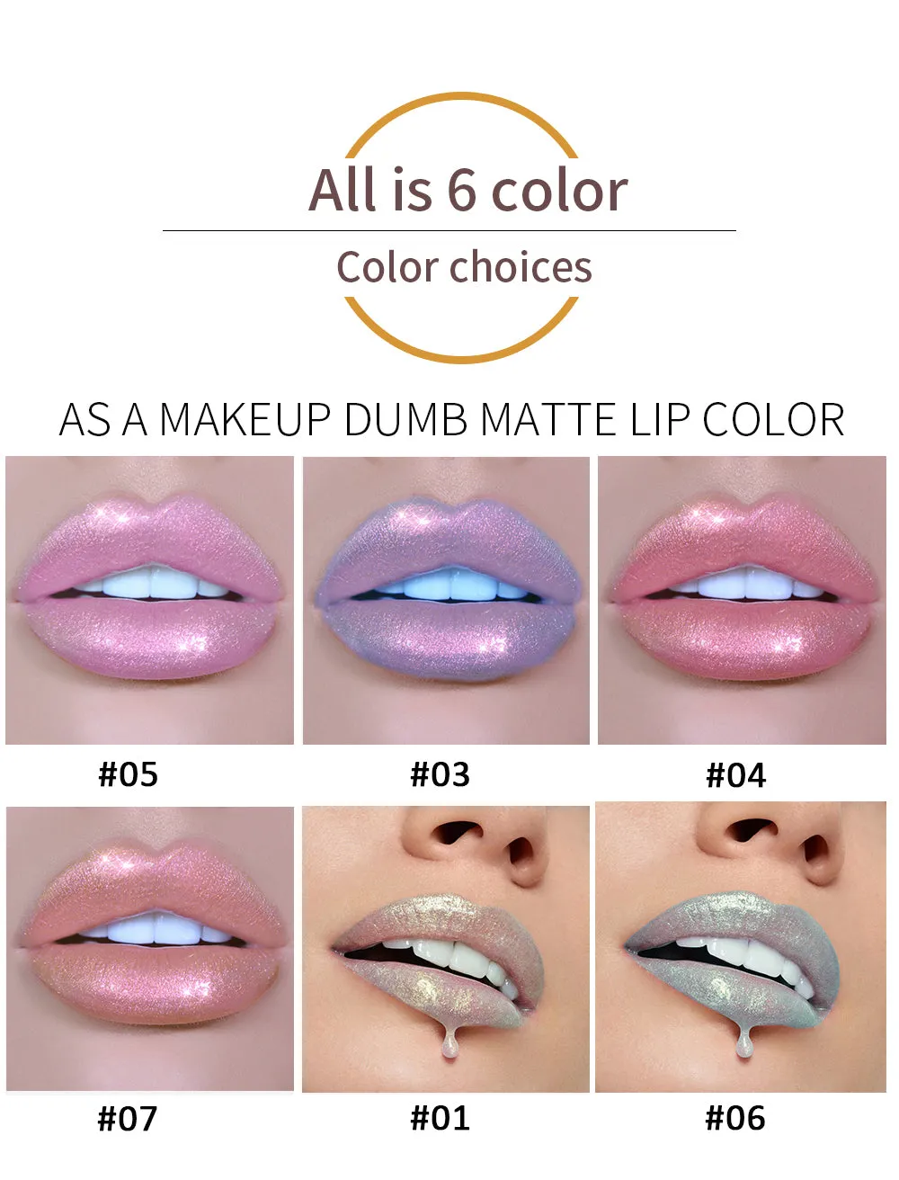 Liquid Crystal Glow Mermaid Glitter Lip Gloss Highlighter Eyeshadow