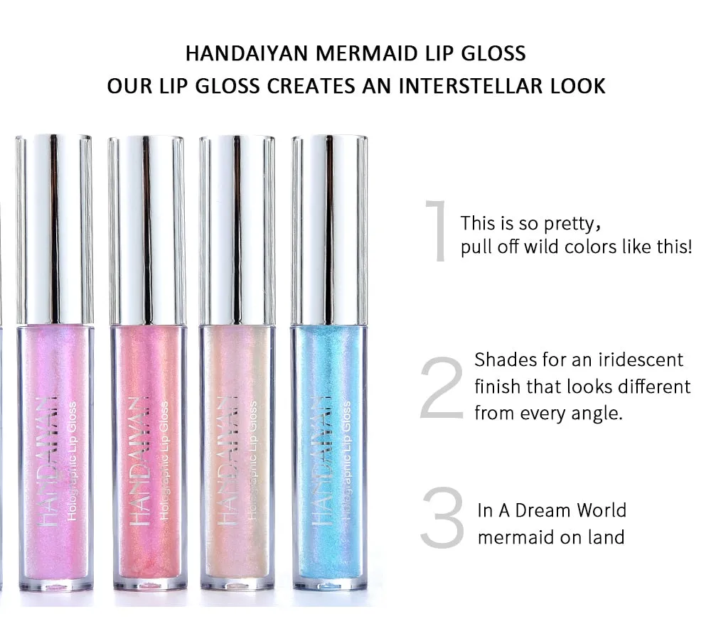 Liquid Crystal Glow Mermaid Glitter Lip Gloss Highlighter Eyeshadow