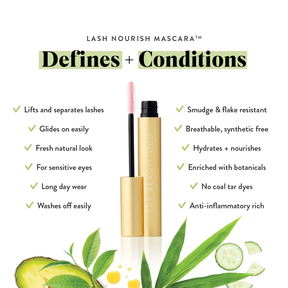 Luk Beautifood Lash Nourish Mascara 10ml