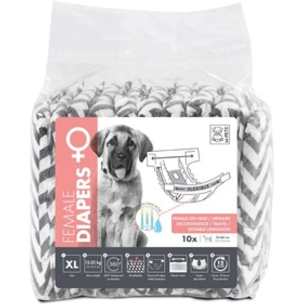 M Pets Diapers for Female Dogs (27.5x37cm)