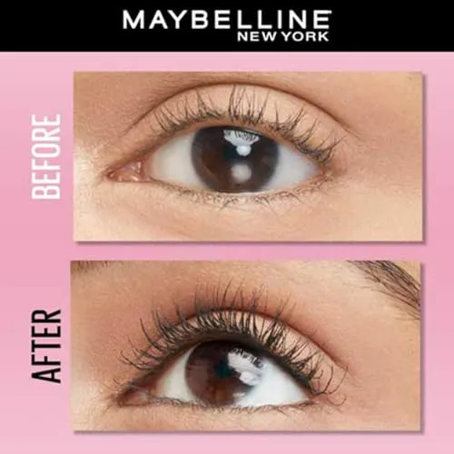 Maybelline New York Hypercurl Mascara, Curls Lashes, Highly Pigmented Colour, Long-lasting, Washable, Black 9.2ml