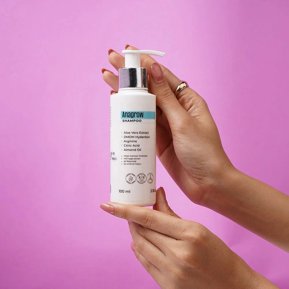 SBT Anagrow Hair Shampoo With Aloe Vera, Arginine And Almond Oil