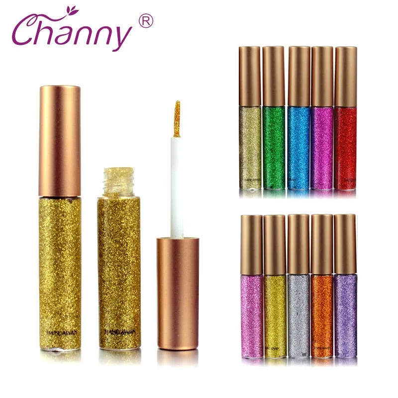 Shimmer Glitter Eyes Liner  Easy to Wear Waterproof Pigment Glitter Makeup