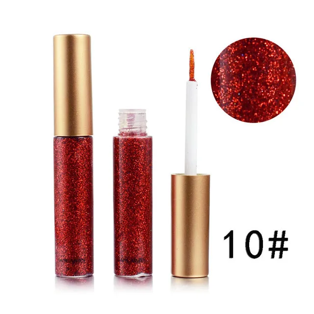Shimmer Glitter Eyes Liner  Easy to Wear Waterproof Pigment Glitter Makeup