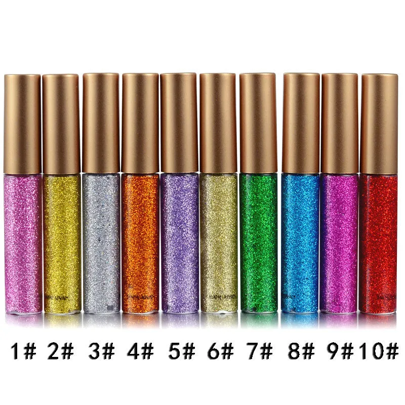 Shimmer Glitter Eyes Liner  Easy to Wear Waterproof Pigment Glitter Makeup