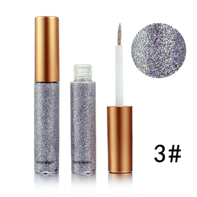 Shimmer Glitter Eyes Liner  Easy to Wear Waterproof Pigment Glitter Makeup