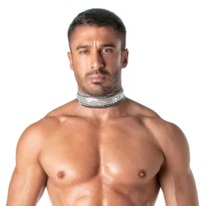 TOF Paris Star Glitter Collar Silver