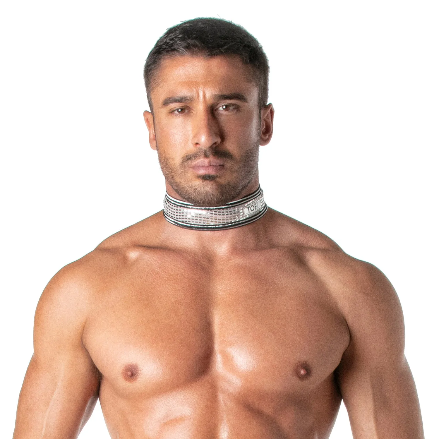 TOF Paris Star Glitter Collar Silver