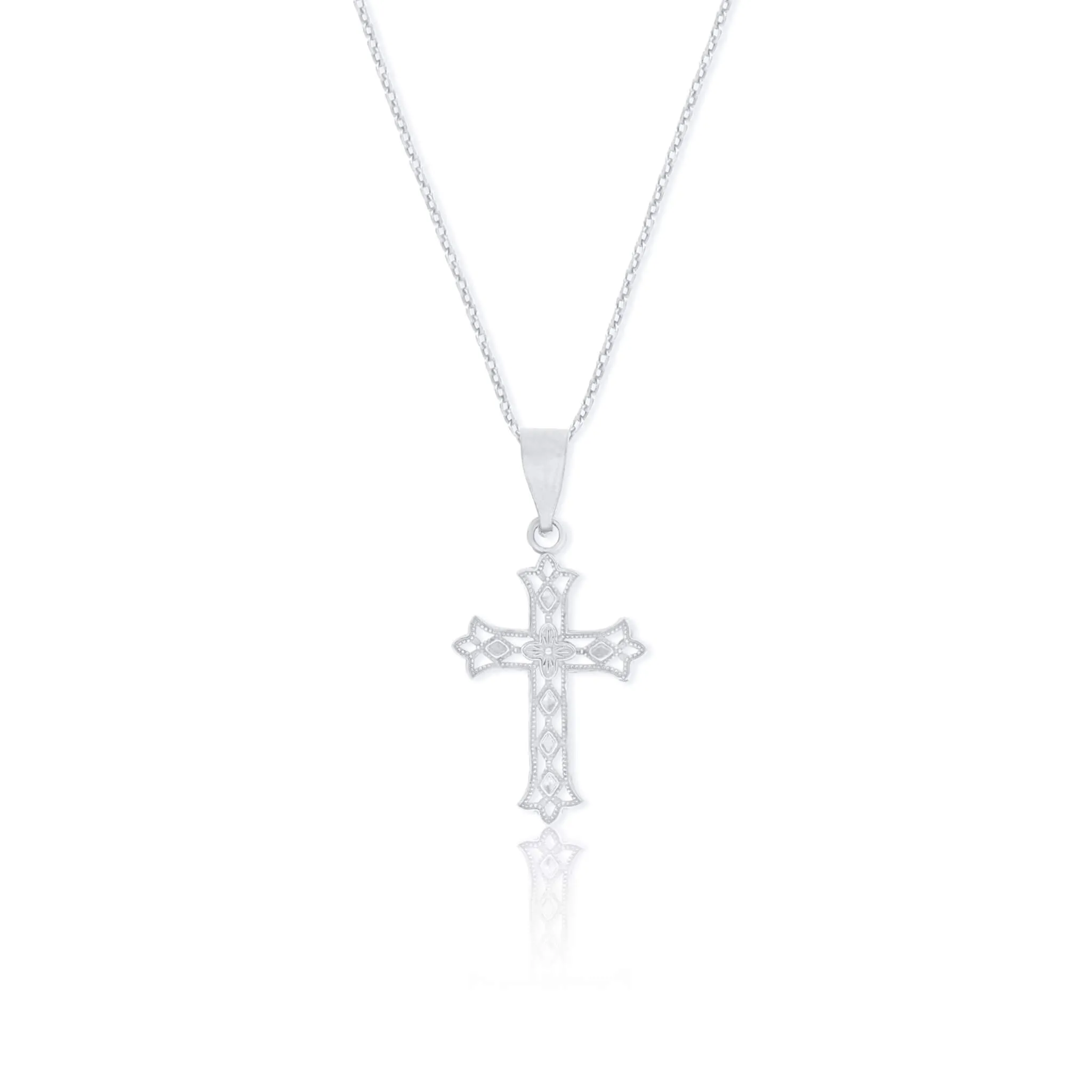 Traditional Cross Pendant Necklace
