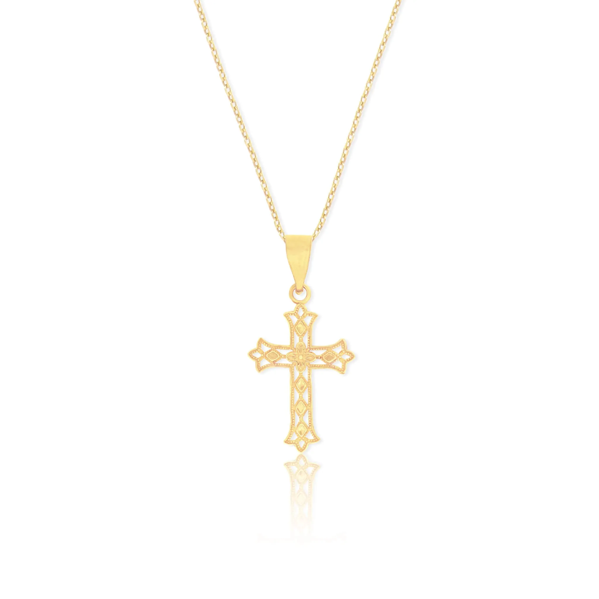 Traditional Cross Pendant Necklace